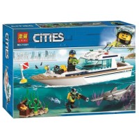 Конструктор Cities "Яхта для дайвинга" 160 деталей №11221