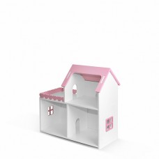 Кукольный домик "Мини" (бело-розовый)