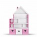 Кукольный домик "Каролина Макси" (розово-белый)