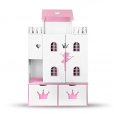 Кукольный домик "Балерина" (бело-розовый)